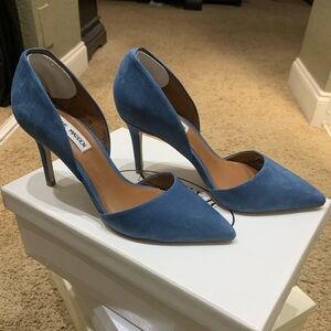 Blue Steve Madden Blue Nubuck heels